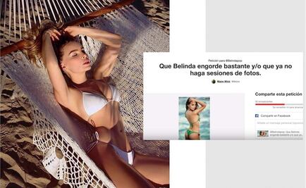 Le piden a Belinda que engorde y responde con foto en bikini