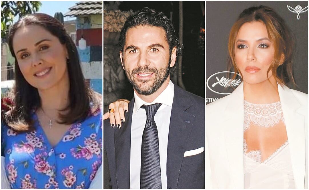 Natalia Esperón, Pepe Bastón y Eva Longoria. Archivo