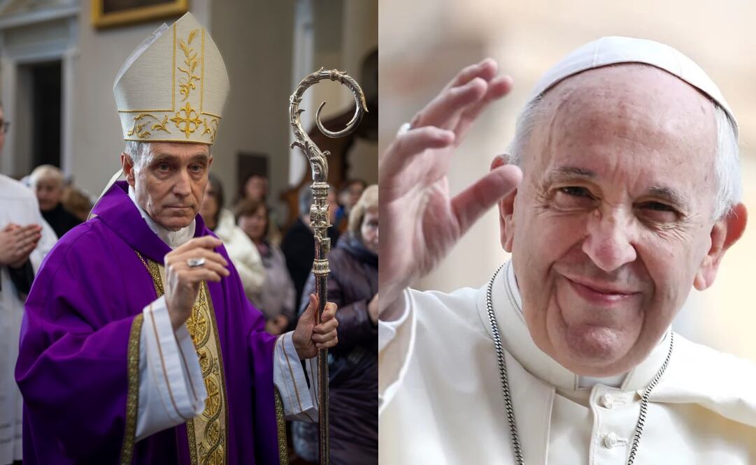 El arzobispo alemán Georg Gänswein y el papa Francisco. Foto: especial