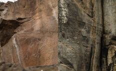 Hallan nuevos estilos de pinturas rupestres en obras del Tren México-Querétaro 