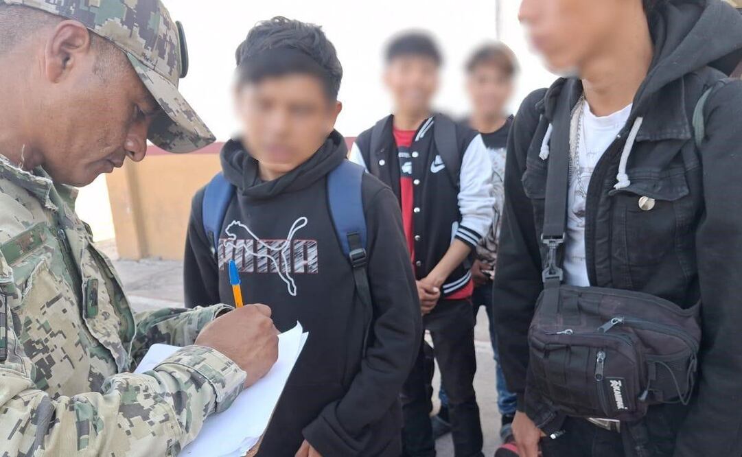 Los 27 menores y un joven que llegaron a Topolobampo, Sinaloa, están bajo resguardo (30/10/2025). Foto: Especial