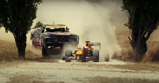 Video: Daniel Ricciardo hace off road con un auto de F1