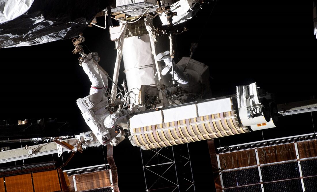 Astronauta de la ESA llega a la Estación Espacial Internacional. Foto: AFP, NASA TV