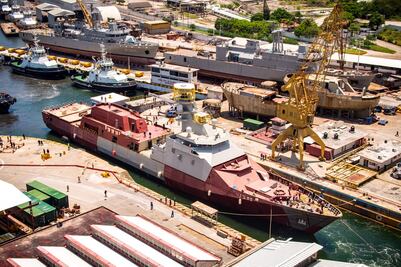 Construcción de Patrulla Oceánica de Largo Alcance de la Marina va en un 78%