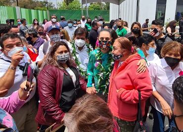 Ante vecinos de GAM, Sheinbaum destaca guerra sucia en pasado proceso electoral