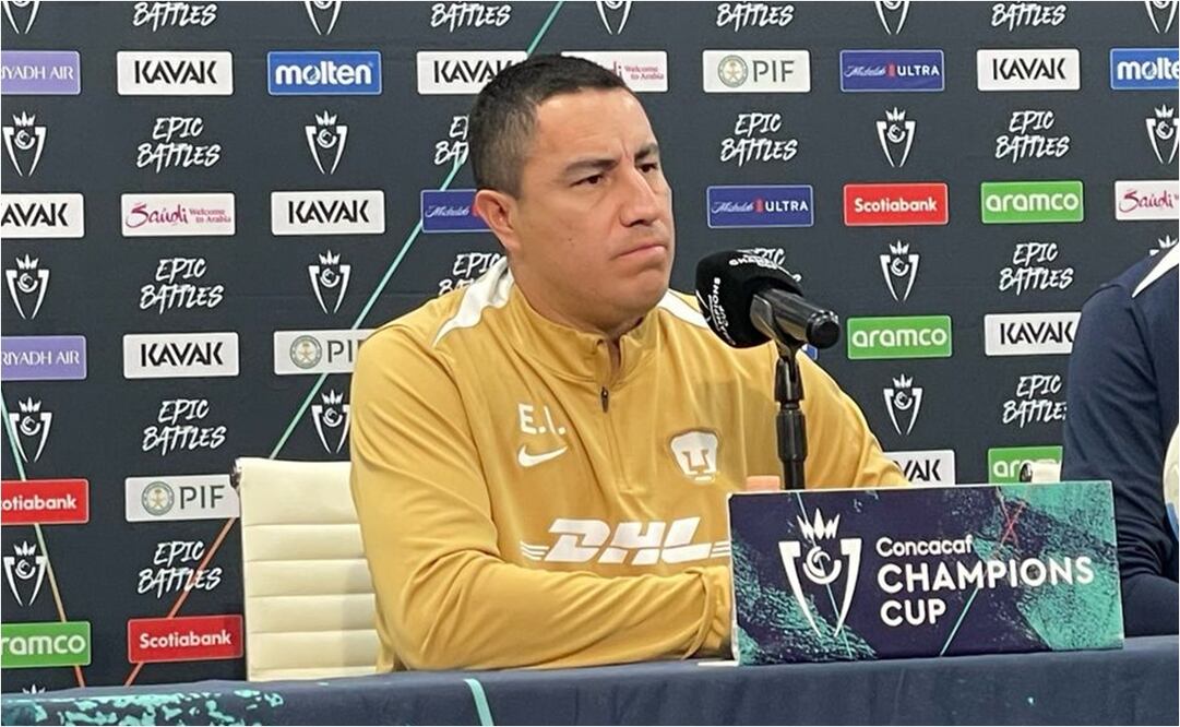FOTO: MIGUEL FLORES/ EL UNIVERSAL - Efraín Juárez en conferencia con Pumas