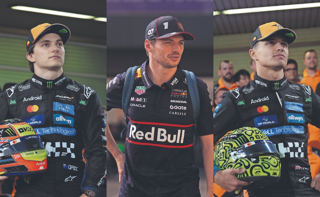 F1: ¿Qué necesita Lando Norris, Max Verstappen y Oscar Piastri para ser Campeones en el GP de Abu Dhabi?. FOTOS: EFE Y AP