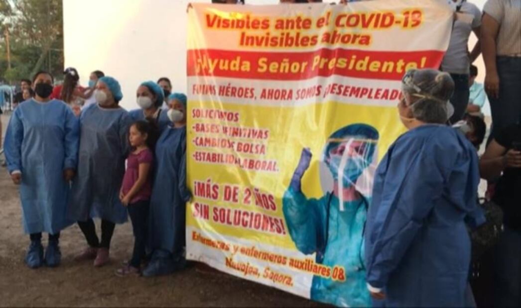 Cubanos tienen derecho... pero que primero nos contraten a nosotras: enfermeras en evento de AMLO