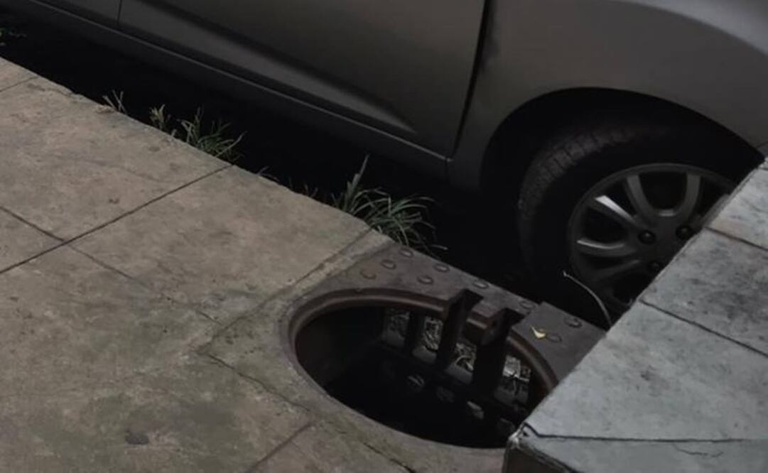 Coladeras destapadas. Foto: Kevin Ruiz/ EL UNIVERSAL