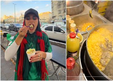 Tiktoker enseña cómo venden los esquites en Irán; video viral desata polémica