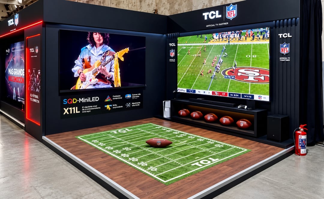 TCL y la NFL acercan la experiencia del estadio a los hogares. Foto: Especial