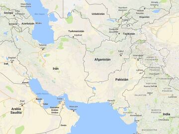 Mapa. El sitio del bombardeo de EU en Afganistán