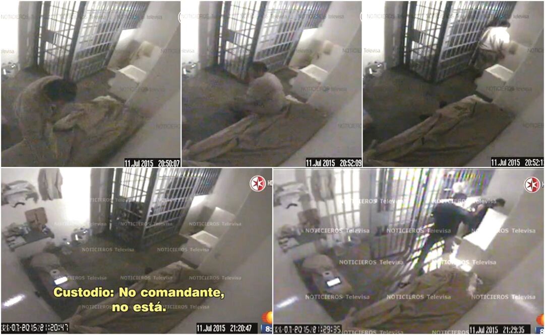 Ahora lo ves... ahora no lo ves. Imágenes del momento de la fuga (Especiales)