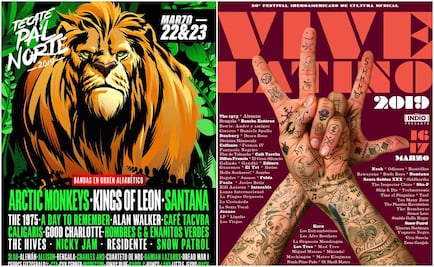 Comparan cartel de Pa'l Norte con el del Vive Latino