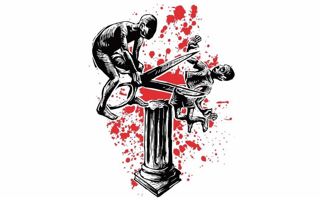 Niños revolcándose en la sangre