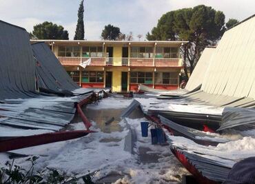 Retiran 11 toneladas de granizo en Saltillo