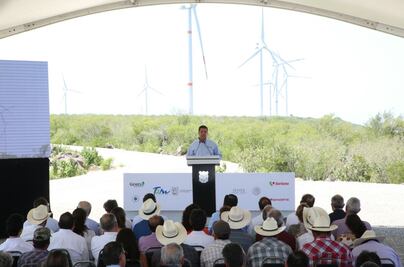 Inauguran dos parques eólicos en Tamaulipas