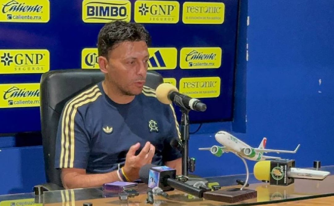 Ángel Villacampa manda mensaje a la afición americanista / Foto: Diego Salgado - EL UNIVERSAL