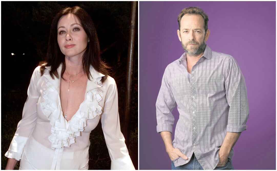 Shannen Doherty y Luke Perry. Foto: Archivo