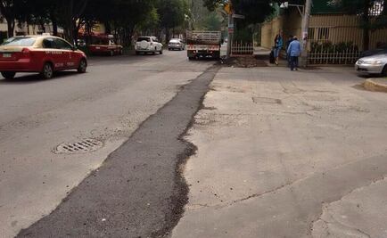 Reparan "megabache" en Coyoacán