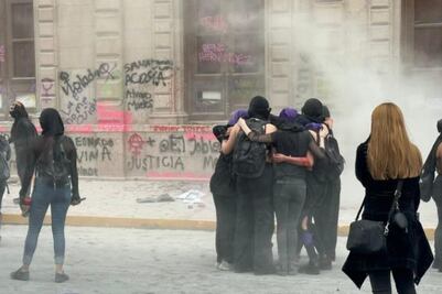 Suspenden actividades en Palacio de Gobierno de Chihuahua tras daños por marcha del 8M 