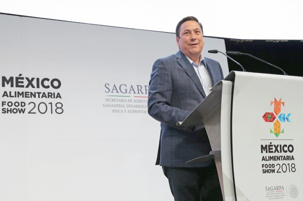 El secretario de Sagarpa, Baltazar Hinojosa, participó en el México Alimentaria Food Show, la fiesta más grande de ese sector. (VALENTE ROSAS. EL UNIVERSAL)