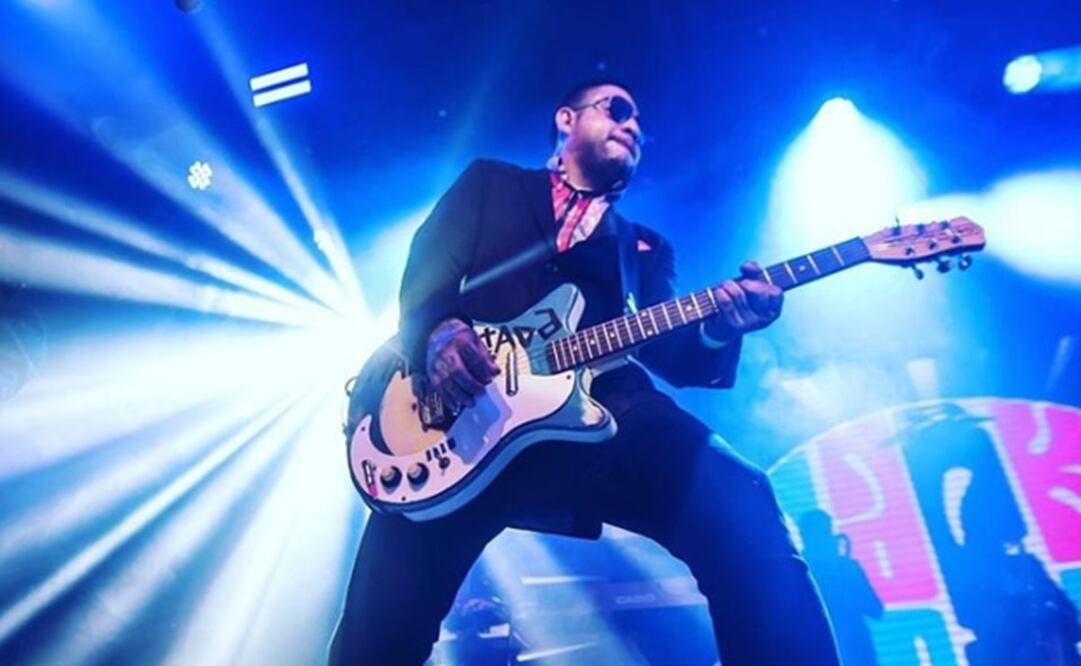 Danny Buster, quien es guitarrista del grupo Maskatesta. Foto: Instagram oficial.
