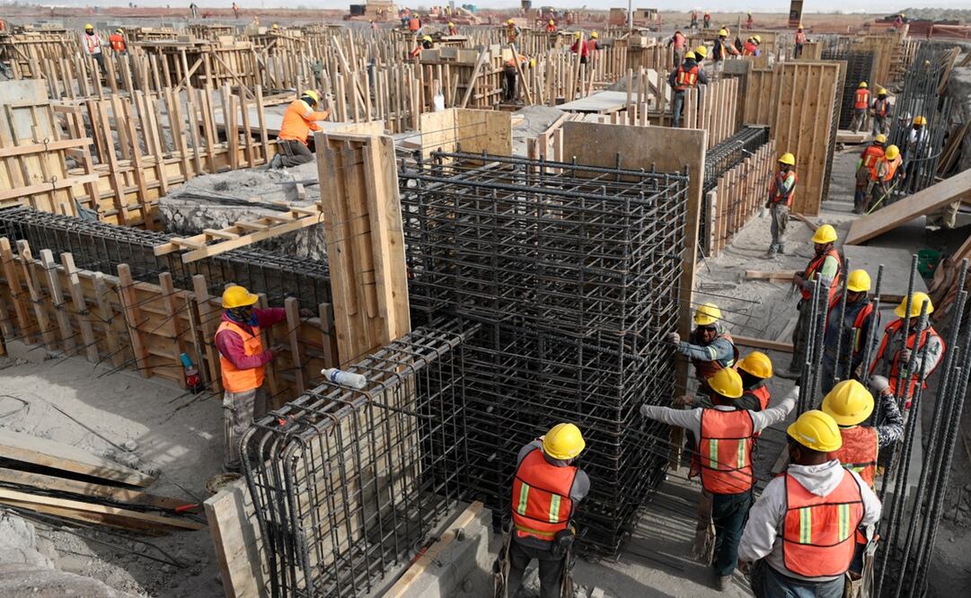 Recorrido por los avances de la construcción del nuevo aeropuerto de Santa Lucía (2019). Foto: Diego Simón Sánchez, archivo El Universal 
