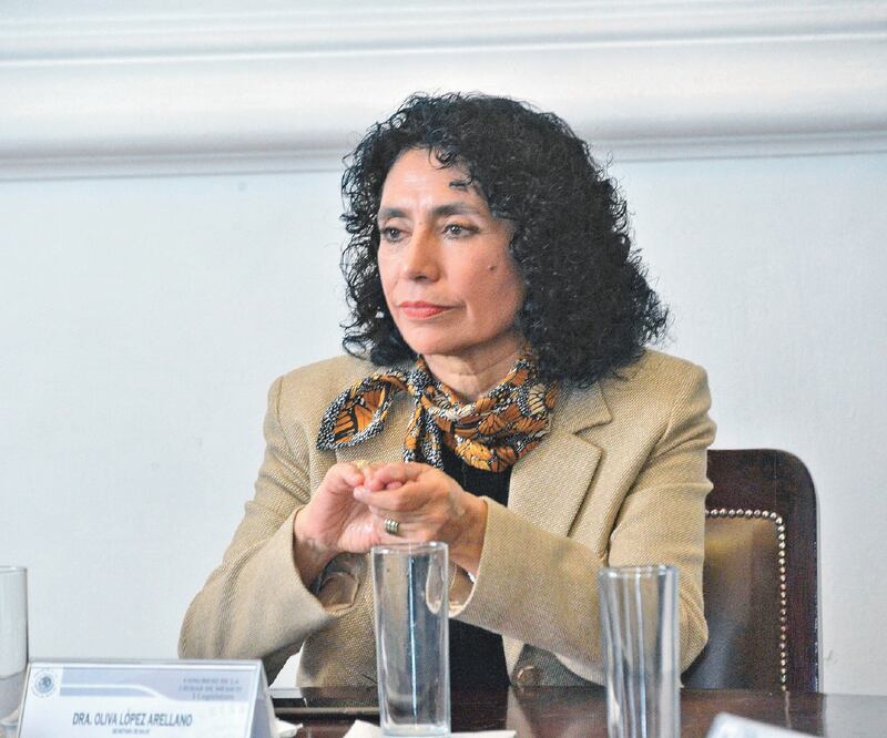 Oliva López Arellano, secretaria de Salud de la Ciudad de México, aseguró que hay suficientes vacunas triple vírica, conocida como RSP, que protege contra la rubeóla, el sarampión y las paperas. Foto: ARCHIVO EL UNIVERSAL