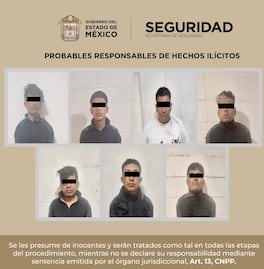 Detienen a 7 presuntos secuestradores en el Edomex; les decomisan armas, cartuchos y un inhibidor de señal