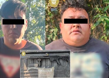 Capturan a dos hombres con arma de fuego larga y drogas en Cuajimalpa; los relacionan con homicidio en otra alcaldía