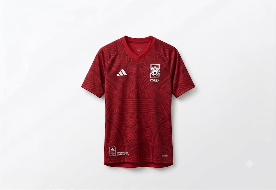 Jerseys de Corea del Sur. Foto: Generada con IA