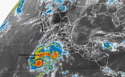 Huracán Sandra sube a categoría 3