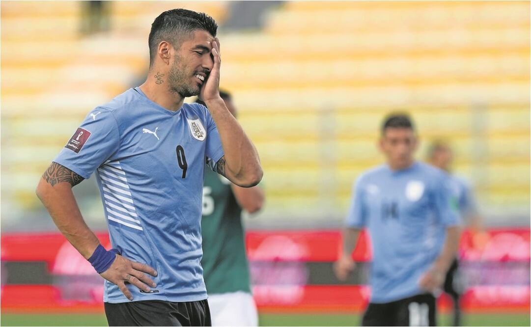 El atacante Luis Suárez en la eliminatoria de CONMEBOL - FOTO: AP