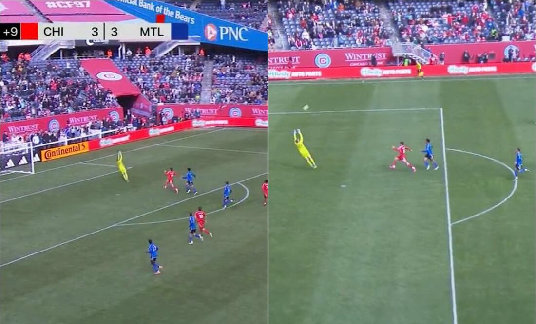 Un arquero de la MLS realizó increíble error y recibió gol desde la media cancha / FOTO: ESPECIAL