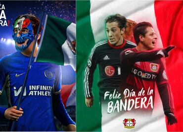 Históricos equipos de Europa celebran el Día de la Bandera de México