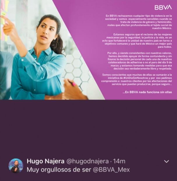 Prevén bancos servicio limitado en sucursales por paro de mujeres del 9M