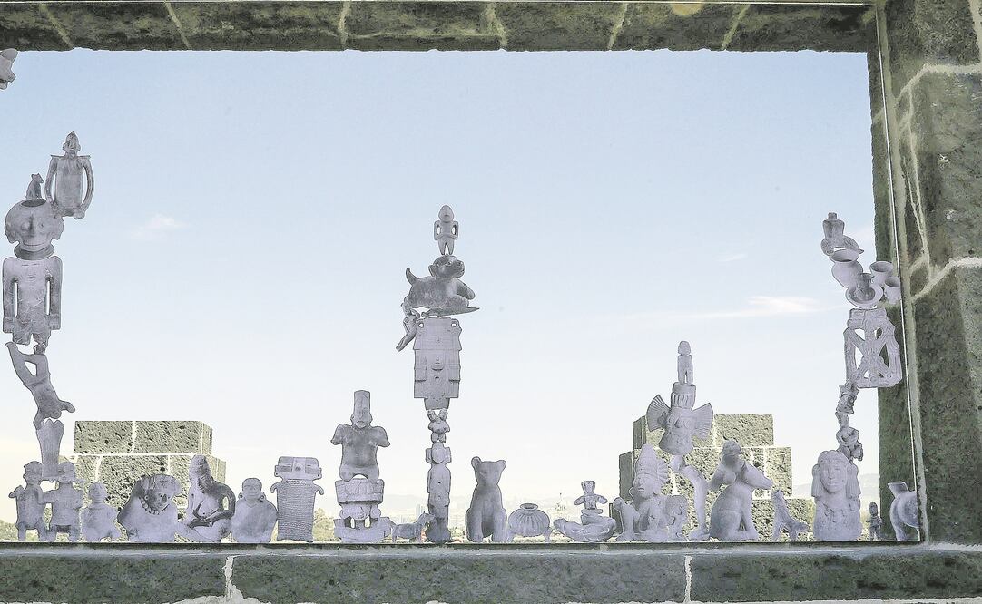 La Escuela de Ciencias y Artesanías del Volcán Xitle es la exposición-intervención de Marco Rountree en el Museo Diego Rivera Anahuacalli; abre el 7 de febrero. (JUAN CARLOS REYES. EL UNIVERSAL)