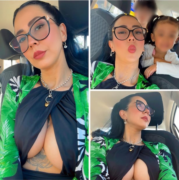 Aly Noris, conocida como "La Maestra Noris", dio de qué hablar por usar este escote y compartir las fotos en redes.