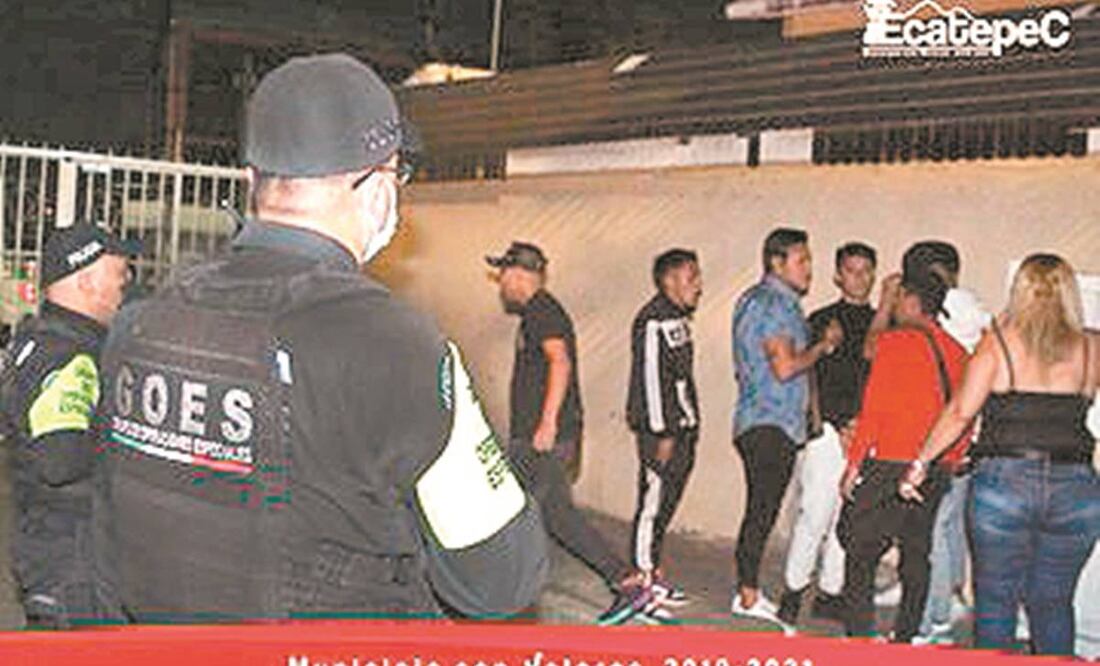 En lo que va de la crisis, en Ecatepec se han disuelto 480 fiestas. Foto: Tomada de Twitter