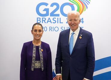 Sheinbaum se reúne con Biden en Cumbre del G20; hablan de seguridad e inmigración