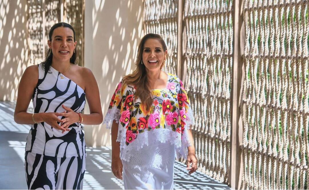 Mara Lezama, gobernadora de Quintana Roo y Josefina Rodríguez Zamora, próxima titular de la SECTUR. Foto: Especial