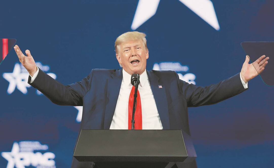 EL expresidente Donald Trump, en su discurso ante la Conferencia de Acción Política Conservadora (CPAC), en Orlando, Florida. Foto: Joe Raedle. AFP