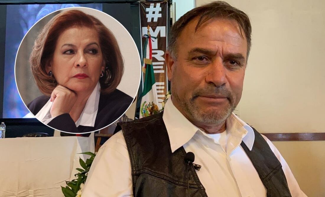 El activista Adrián Lebarón. En el círculo, la activista Isabel Miranda de Wallace Foto: Carlos Arrieta y archivo EL UNIVERSAL