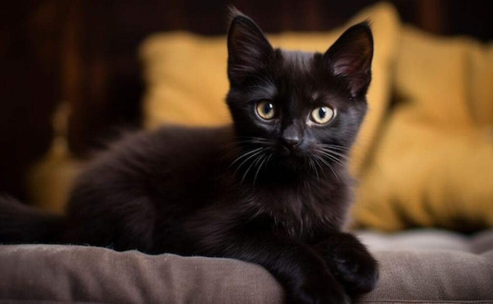 Rompiendo mitos y adoptando gatos negros. Fuente: Freepik.