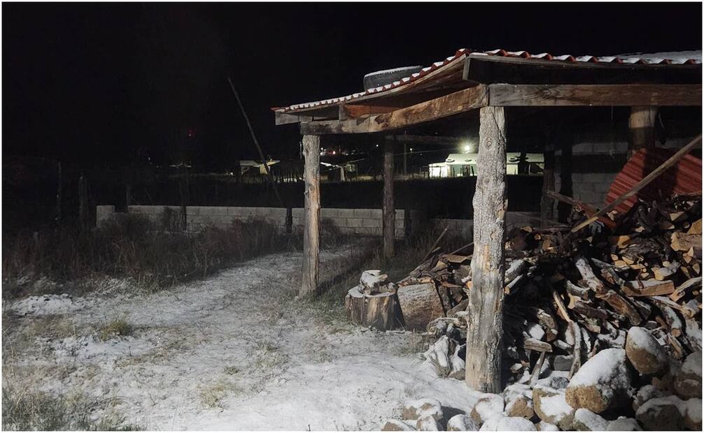 Nevada en Balleza, Chihuahua. Foto: @PadreCarlosMCS