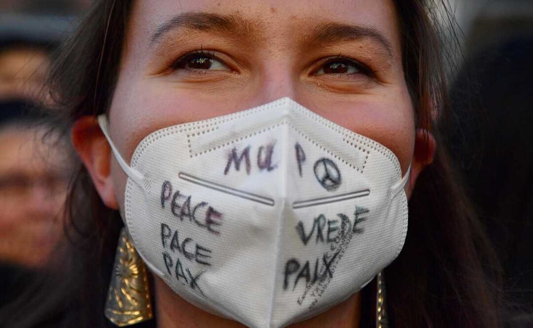 Expusieron que durante la manifestación pacífica,  llevarán banderas y carteles a favor de la paz. Foto: EFE