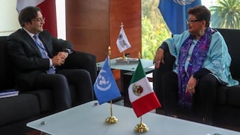 Ernestina Godoy se reúne con representante de la ONU; dialogan sobre protocolos de investigación en la FGR