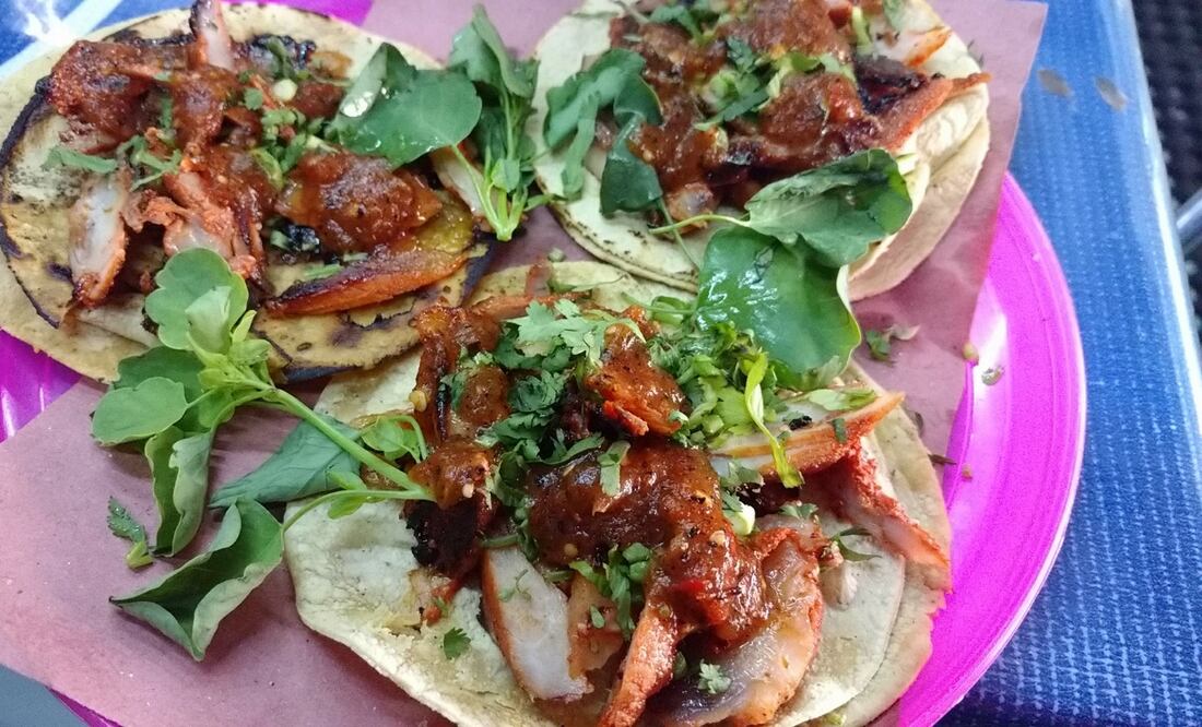 La taquería ofrece tacos de maciza, chamorro, nana, cuerito, costilla y cachete Fotos: tomadas de Facebook El Karrubis)