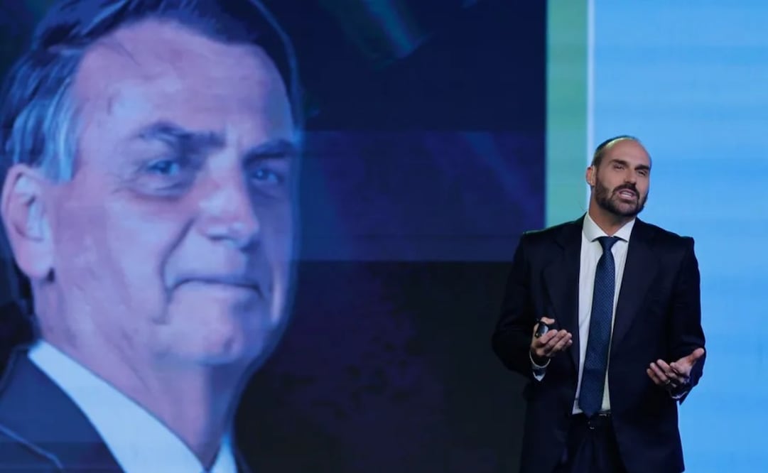 Fotografía de archivo del exdiputado brasileño Eduardo Bolsonaro, hijo del expresidente Jair Bolsonaro (2019-2022). Foto: EFE